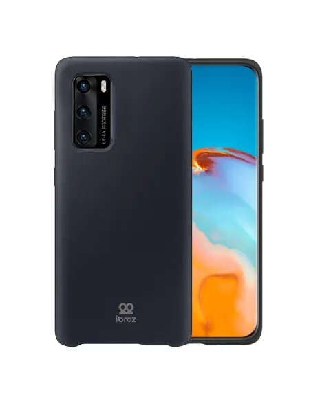 Huawei P40 Coque Liquid Silicone Soft Touch - Noir | Ibroz