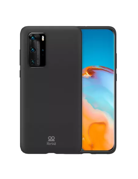 Huawei P40 Pro Coque Liquid Silicone Soft Touch - Black | Ibroz