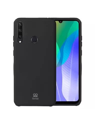 Huawei Y6P (2020) Coque Liquid Silicone Soft Touch - Noir | Ibroz