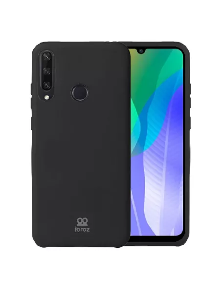 Huawei Y6P (2020) Coque Liquid Silicone Soft Touch - Noir | Ibroz