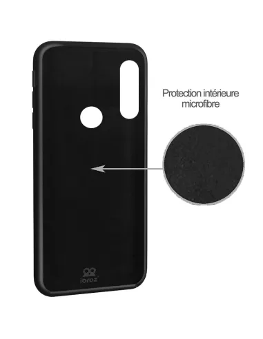 Huawei Y6P (2020) Coque Liquid Silicone Soft Touch - Noir | Ibroz