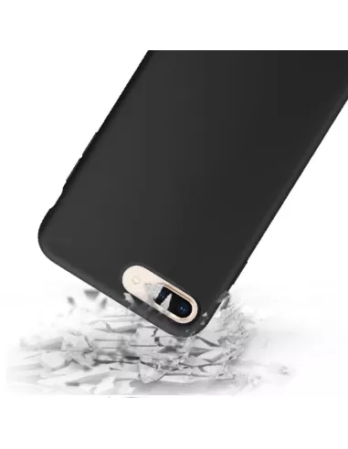 iPhone 7/8 Plus Coque Liquid Silicone Soft Touch - Noir | Ibroz