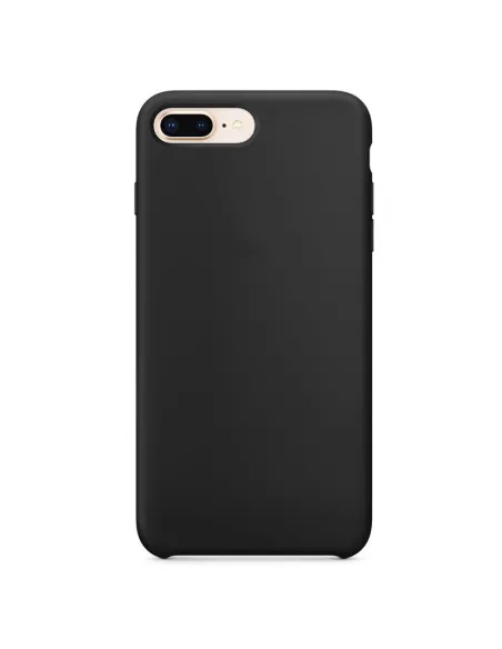 iPhone 7/8 Plus Coque Liquid Silicone Soft Touch - Noir | Ibroz