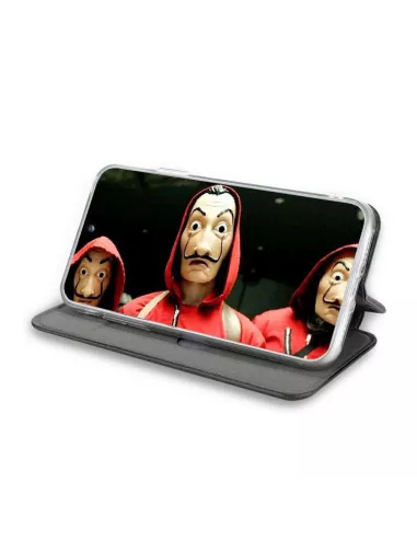 Oppo A5 2020 Etui Cuir Folio Clam + Verre Trempé + Noir | Ibroz