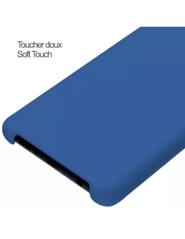 Oppo Reno 2 Coque Liquid Silicone + Verre Trempé + Bleu | Ibroz