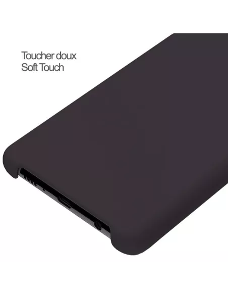 Oppo Reno 2Z Coque Liquid Silicone + Verre Trempé 9H - Noir | Ibroz