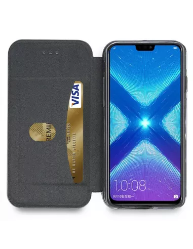 Honor 8X Etui cuir folio CLAM | Ibroz