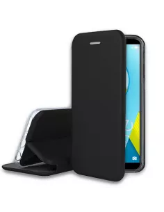 Honor 9 Lite Leather folio case CLAM - Black | Ibroz