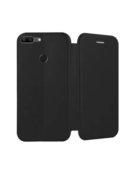 Honor 9 Lite Leather folio case CLAM - Black | Ibroz
