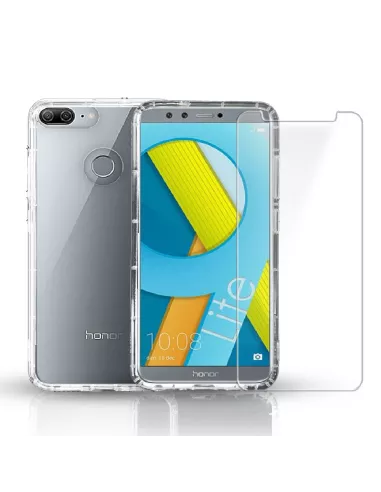 Honor 9 Lite Pack Coque antichocs Transparente + Protection écran 9...