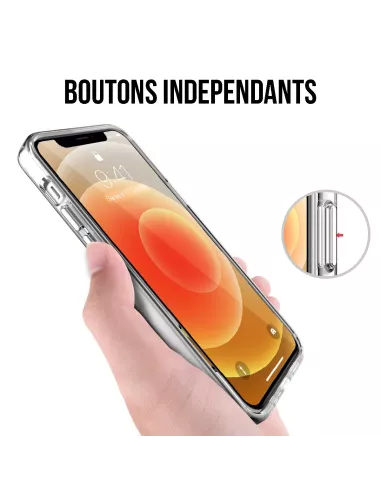 iPhone 12 Coque Space Antichoc Transparente + Verre Trempé 9H | Ibroz