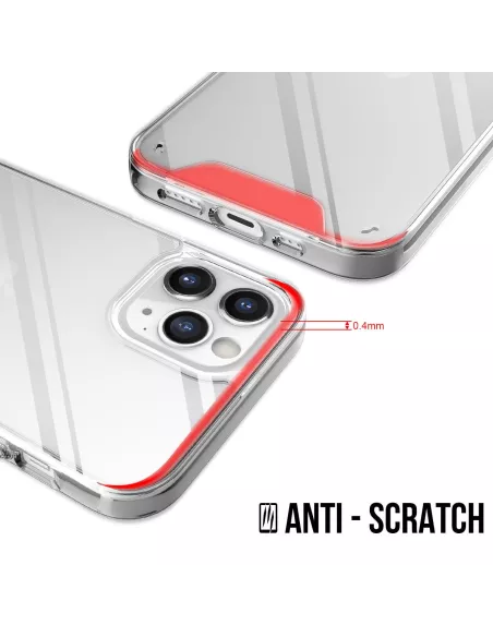 iPhone 12 Coque Space Antichoc Transparente + Verre Trempé 9H | Ibroz