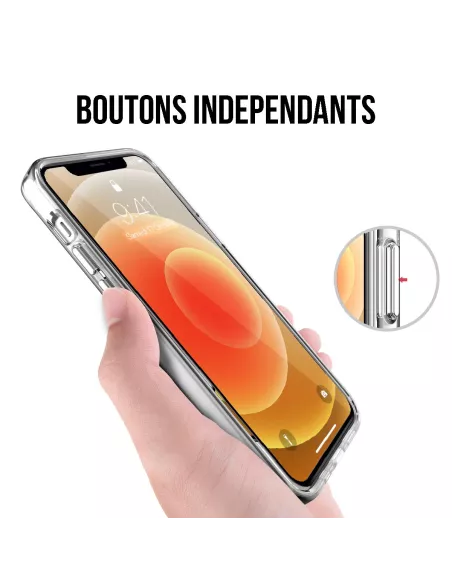 iPhone 12 Mini Coque Space Antichoc Transparente + Verre Trempé 9H ...