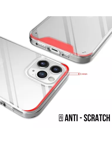 iPhone 12 Pro Max Coque Space Antichoc Transparente + Verre Trempé ...