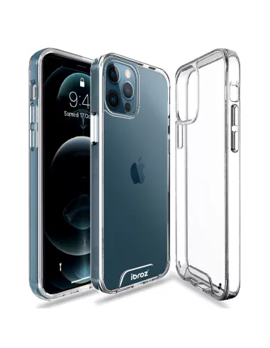 iPhone 12 Pro Max Coque Space Antichoc Transparente + Verre Trempé ...