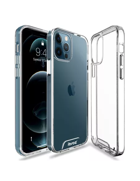 iPhone 12 Pro Max Coque Space Antichoc Transparente + Verre Trempé ...