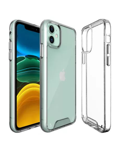 iPhone 11 Coque Space Antichoc Transparente + Verre Trempé 9H | Ibroz