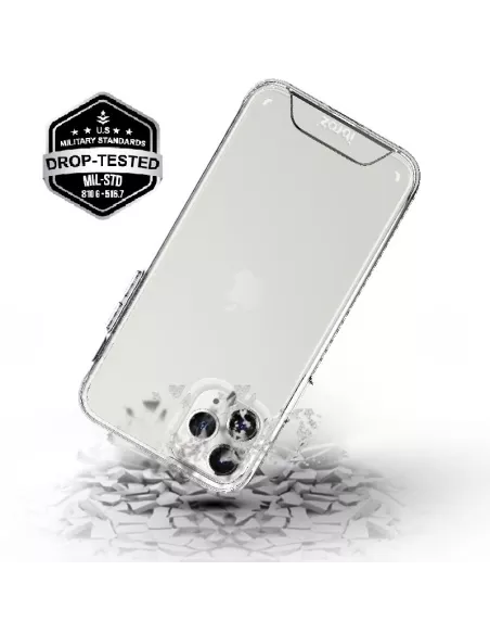 iPhone 11 Pro Max Coque Space Antichoc Transparente + Verre Trempé ...
