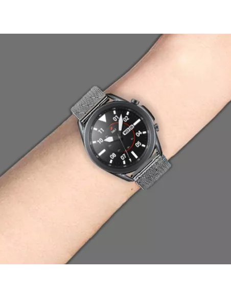 Bracelet acier maille milanaise Samsung / Huawei Watch - Silver | I...