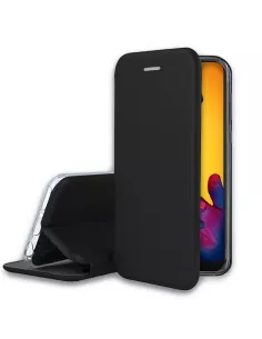 Huawei P20 Lite Leather folio case Clam - Black | Ibroz