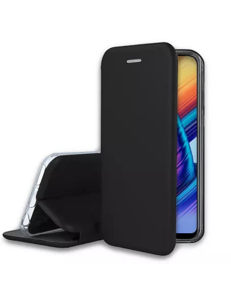Honor Play 2019 Leather folio case Clam - Black | Ibroz