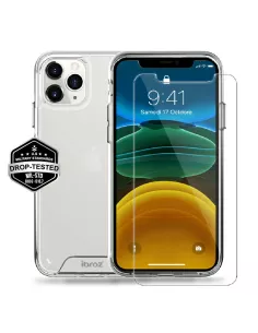 iPhone 11 Pro Max Case Space Shockproof Transparent + Tempered Glass ...