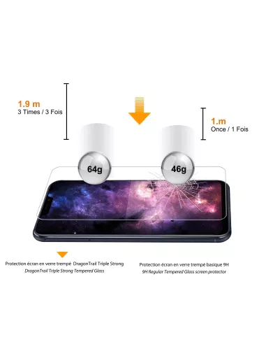 Zenfone 7, 7 Pro (ZS670KS) - Protection écran intégrale iGuard Diam...