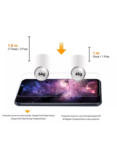 Zenfone 7, 7 Pro (ZS670KS) - Protection écran intégrale iGuard Diam...
