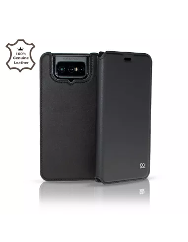 Zenfone 7 / 7 Pro - Etui Folio cuir véritable pleine fleur | Ibroz