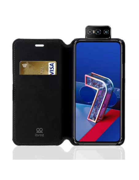 Zenfone 7 / 7 Pro - Folio case in genuine full-grain leather | Ibroz