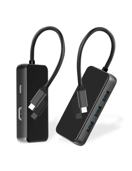 Hub 6 en 1 TIGER 6 - USB C vers PD Charge + 3 Ports USB 3.0 + HDMI ...