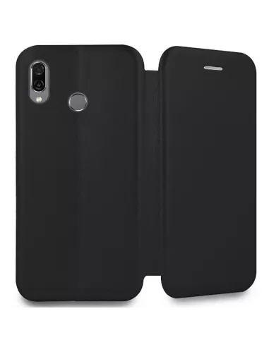Honor Play 2019 Etui folio cuir Clam - Noir | Ibroz