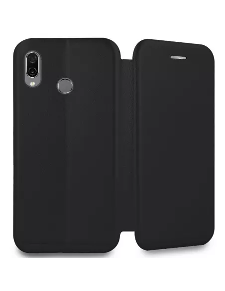 Honor Play 2019 Etui folio cuir Clam - Noir | Ibroz