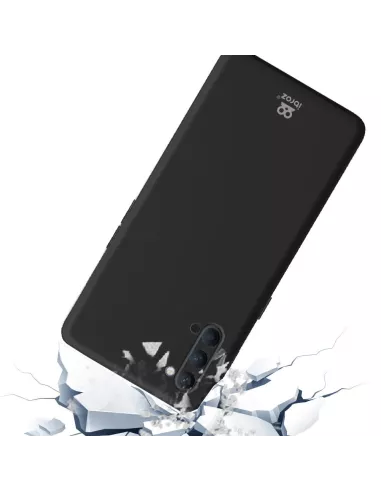 Oppo Reno 4 Coque Liquid Silicone Soft Touch+ Verre Trempé - Black |...