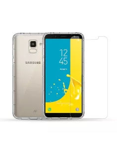 Samsung Galaxy J6 - Pack Coque antichocs + Protection écran 9H | Ibroz