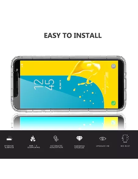Samsung Galaxy J6 - Pack Coque antichocs + Protection écran 9H | Ibroz