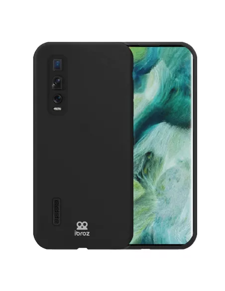 Oppo Find X2 Pro Coque Liquid Silicone Soft Touch - Noir | Ibroz