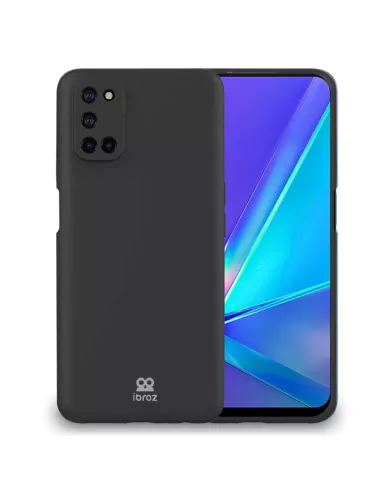 Oppo A72 Coque Liquid Silicone Soft Touch - Noir | Ibroz