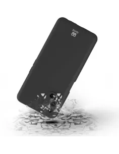 Oppo A72 Liquid Silicone Soft Touch Case - Black | Ibroz 2