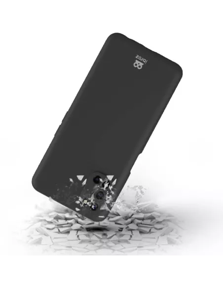 Oppo A72 Coque Liquid Silicone Soft Touch - Noir | Ibroz