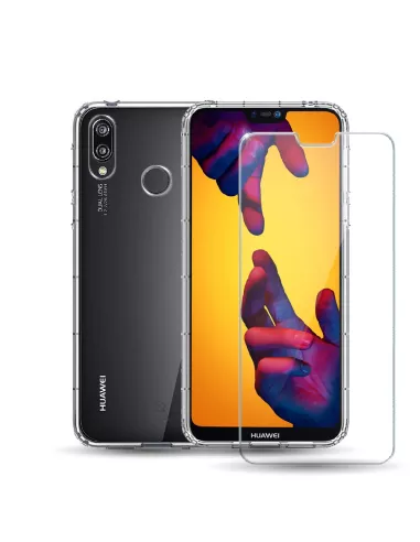 Huawei P20 Lite Pack Coque antichocs Transparent + Protection écran...