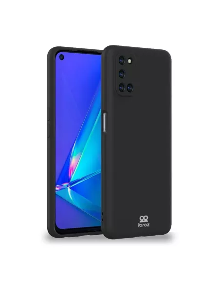 Oppo A72 Liquid Silicone Soft Touch Case - Black | Ibroz