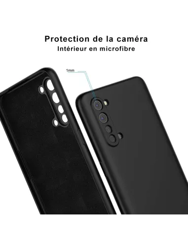 Oppo Find X2 Lite Coque Liquid Silicone Soft Touch - Noir | Ibroz