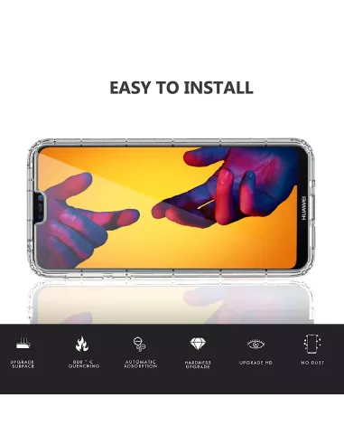 Huawei P20 Lite Pack Coque antichocs Transparent + Protection écran...