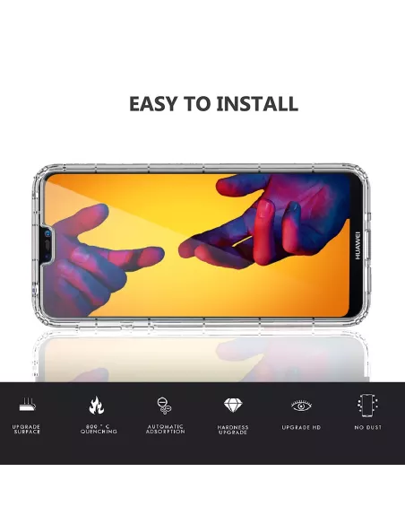 Huawei P20 Lite Pack Coque antichocs Transparent + Protection écran...