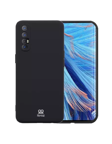 Oppo Find X2 Neo Coque Liquid Silicone Soft Touch - Noir | Ibroz