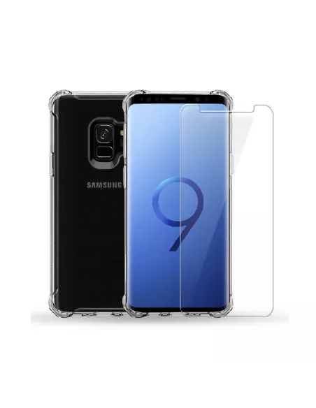 Samsung Galaxy S9 Pack Shockproof Case + Screen Protector 9H | Ibroz