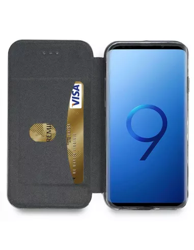 Samsung Galaxy S9 Leather Case Folio CLAM | Ibroz