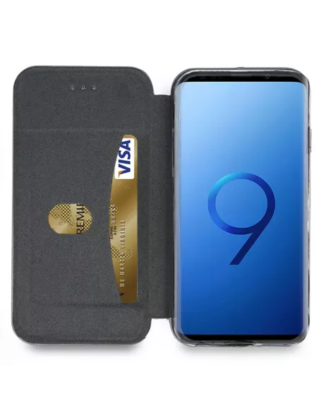 Samsung Galaxy S9 Etui Cuir Folio CLAM | Ibroz