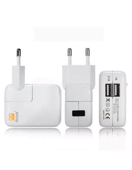 Chargeur Secteur Mural Double USB 2.1A | Ibroz